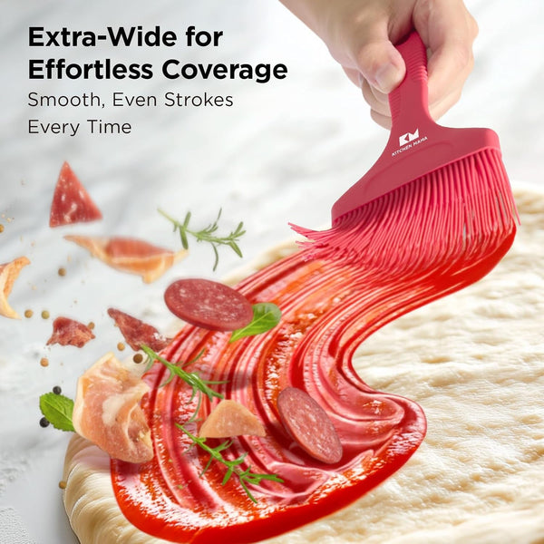 Platinum Silicone Extra Wide Pastry & Basting Brush Set2