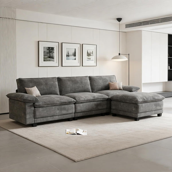 108" Modular Sectional Couch, L Shaped Cloud Sofa for Living Room9