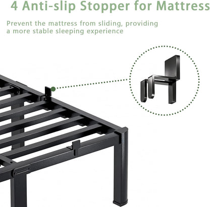 Queen Bed Frame, 14 Inch Heavy Duty Steel Platform, Noise-Free7