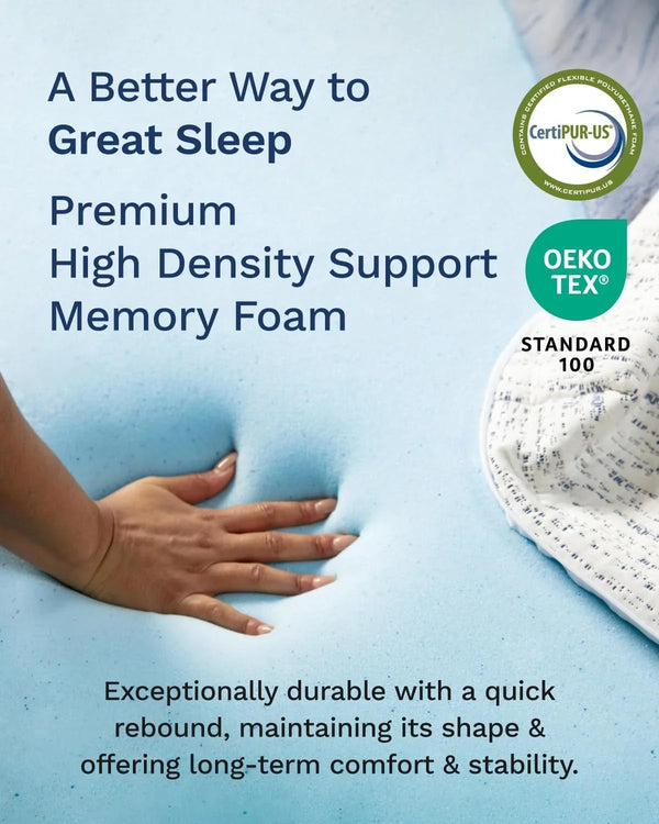 3 Inch Memory Foam Mattress Topper Twin XL - Select High Density Ventilated Extra Long Mattress Pad - Premium Removable Rayon Cover4