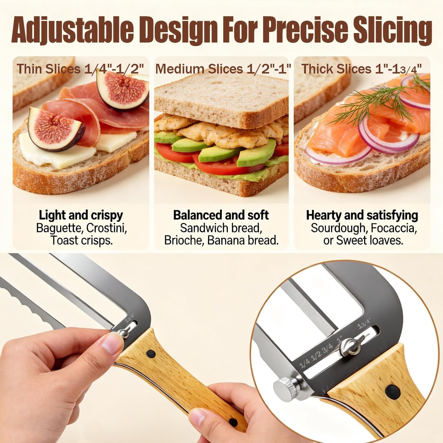 adjustable-bread-slicer-for-perfect-slices-bread-knife-for-homemade-bread-with-thickness-guide-premium-sharp-stainless-serrated-blade-for-sourdough-baguettes-bagels-loaves