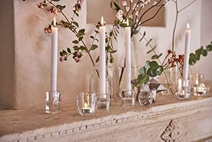 Long White Taper Candles - Bulk Pack of 30 Count - 10-Inch Unscented Household Candlesticks - Premium European Quality Wax - 8 Hour Long Burning Candles for Home Décor, Weddings & Parties9