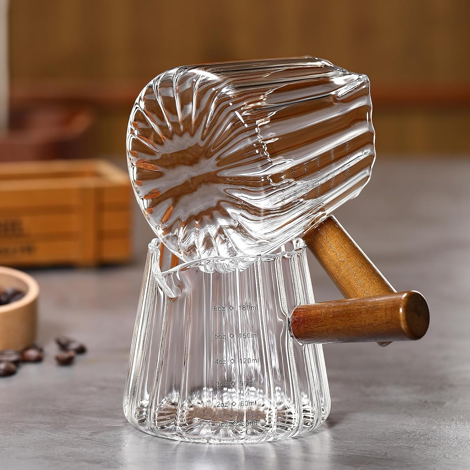 espresso-cups-with-wood-handle-6oz-espresso-accessories-milk-frothing-pitcher-glass-measuring-cup-shot-glass