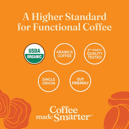 Four Sigmatic Mushroom Coffee K-Cups | Organic Dark Roast Coffee with Lion’S Mane Mushroom Powder & Yacon | Focus & Immune Support | Vegan & Keto | Sustainable Pods | 24 Count7