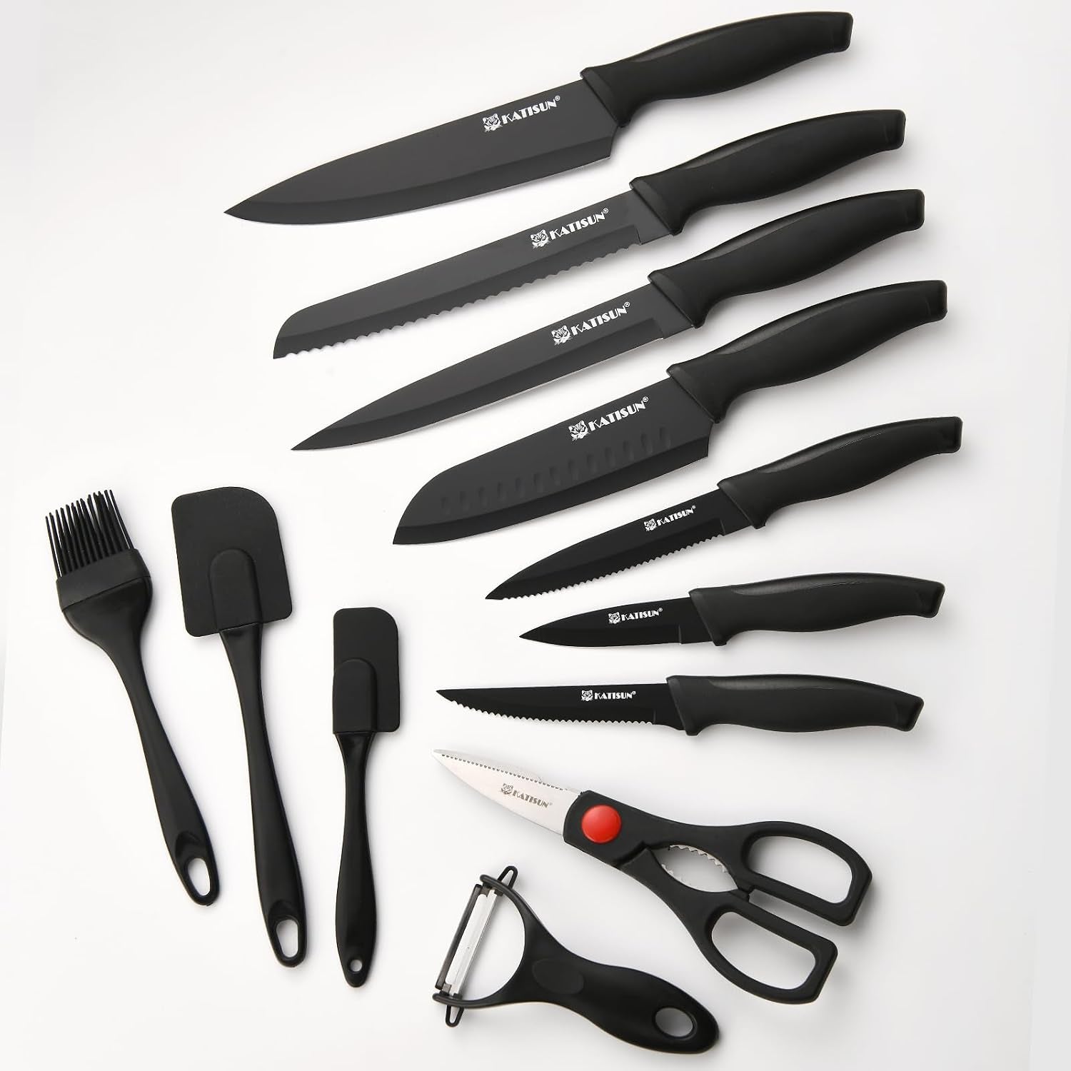 19-piece-stainless-steel-kitchen-knife-set-built-in-knife-sharpener-dishwasher-safe-ergonomic-non-slip-handles-6-steak-knives-black