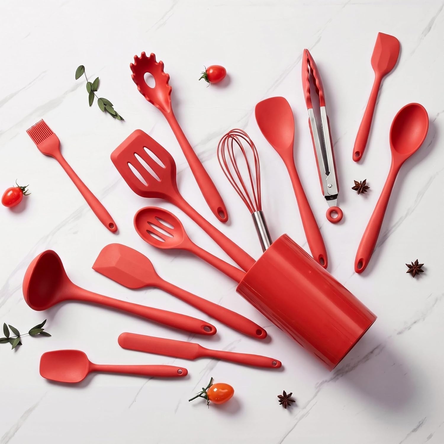 14-pcs-silicone-cooking-utensils-set-with-holder-red