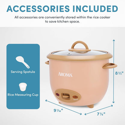 ® 6-Cup (Cooked) One-Touch Pot Style Rice Cooker with Corecoat™ Pfas-Free Nonstick Ceramic Surface (1.5 Quarts)4