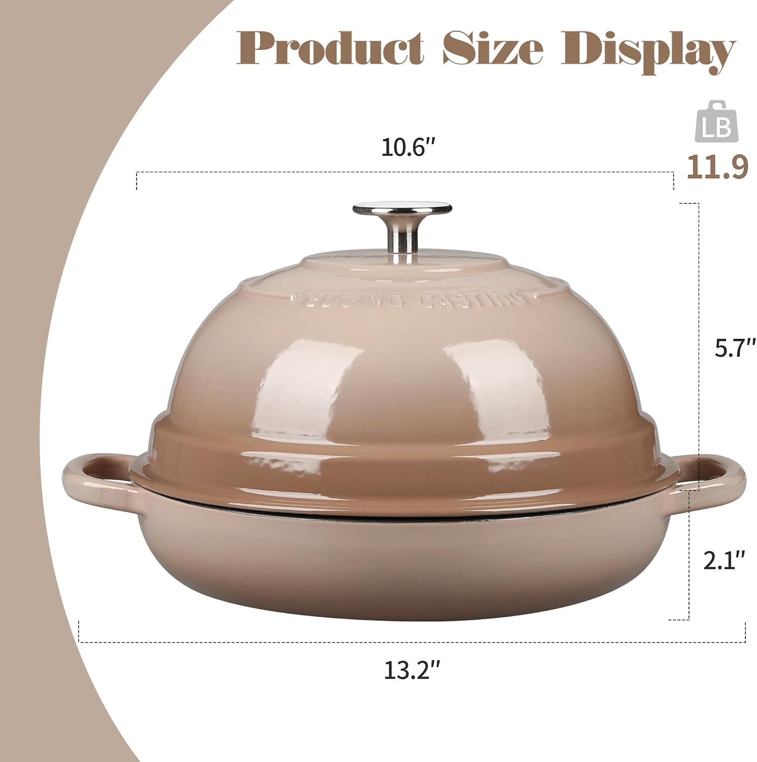 enameled-cast-iron-dutch-oven-pot-with-lid-round-bread-oven-for-homemade-sourdough-bread-baking-6-quart-mocha