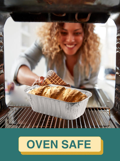 60 Pack 6X3.5X2 Disposable Aluminum Loaf Pans with Lids Small-Aluminum-Foil-Pans-Tin-Foil-Baking-Pans-Tin-Trays-Food-Containers-For-Baking-Cakes-Bread-Meat-Loaves5
