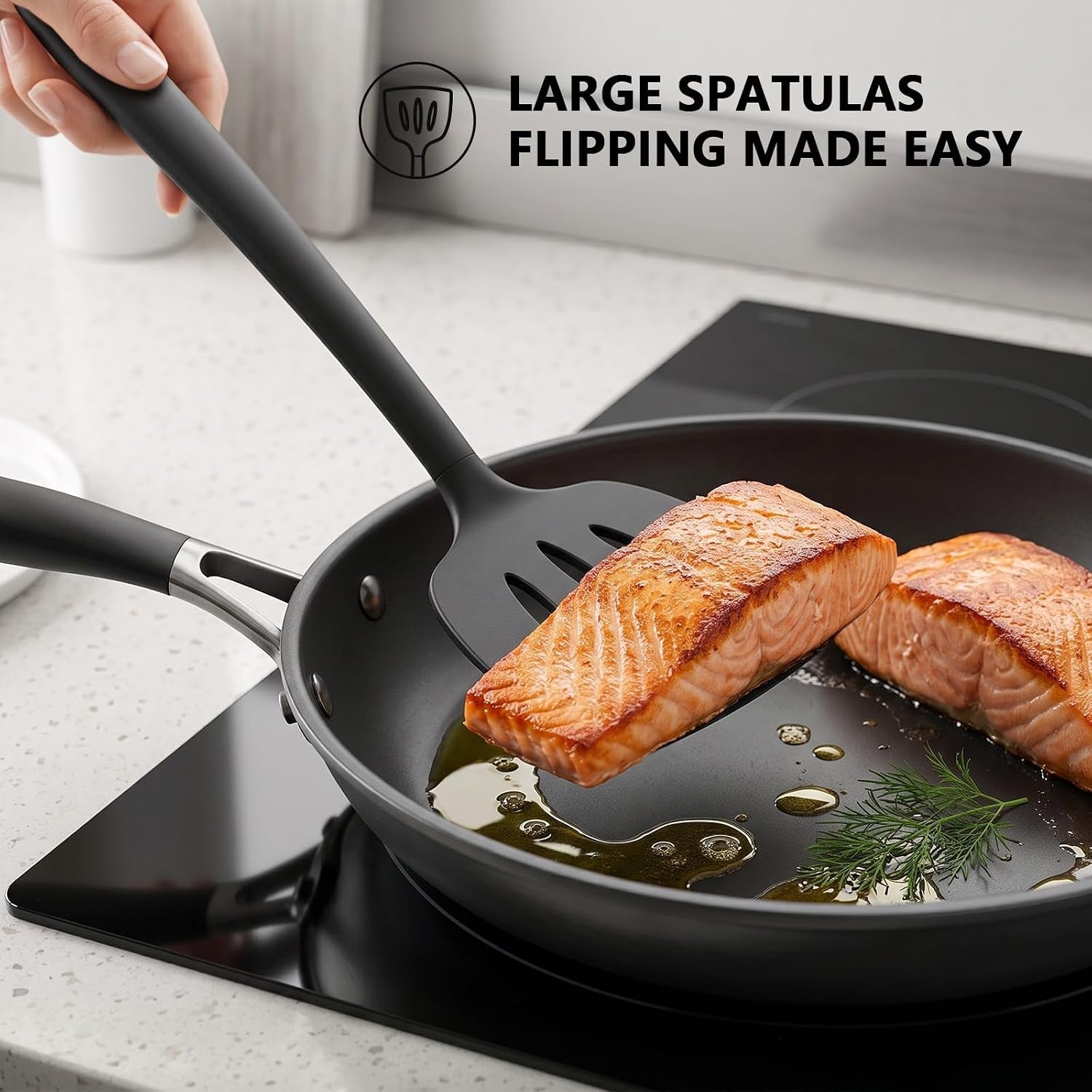 3-pack-silicone-spatula-set-heat-resistant-to-500-f-bpa-free-fish-spatula-solid-slotted-turners-dishwasher-safe-spatula-set-for-eggs-pancakes-fish-burgers-pureblack