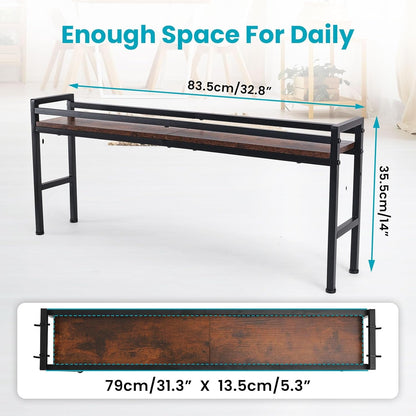 Spice Rack Shelf for Kitchen Stove，Stove Top Shelf with 4 Hooks Extra Storage Countertop, Seasoning Organizer,Kitchen Organizers and Storage3