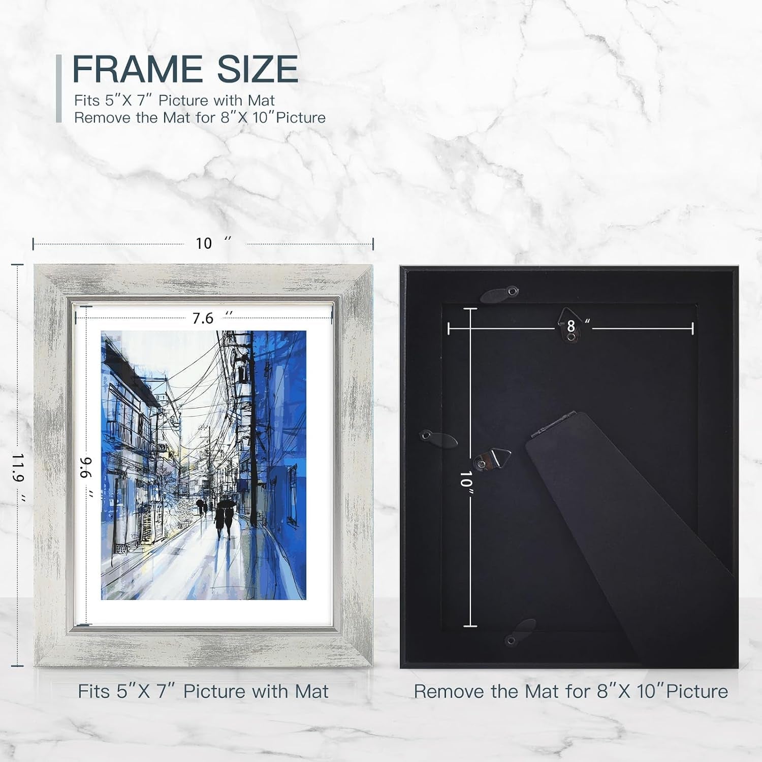 8x10-picture-frames-set-of-4-rustic-retro-photo-framemix-color