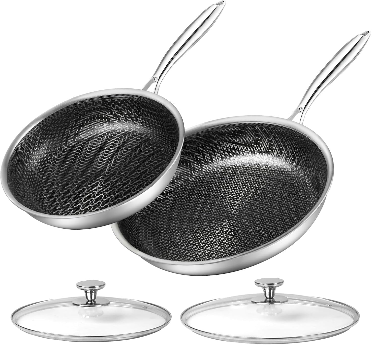 non-stick-frying-pans-stainless-steel-pan-set-with-lid-honeycomb-nonstick-coating-pfoa-free-cool-touch-handles-compatible-with-all-stoves-oven-safe-dishwasher-safe