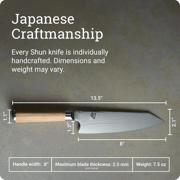 Shun Classic Blonde 8" Kiritsuke Knife5