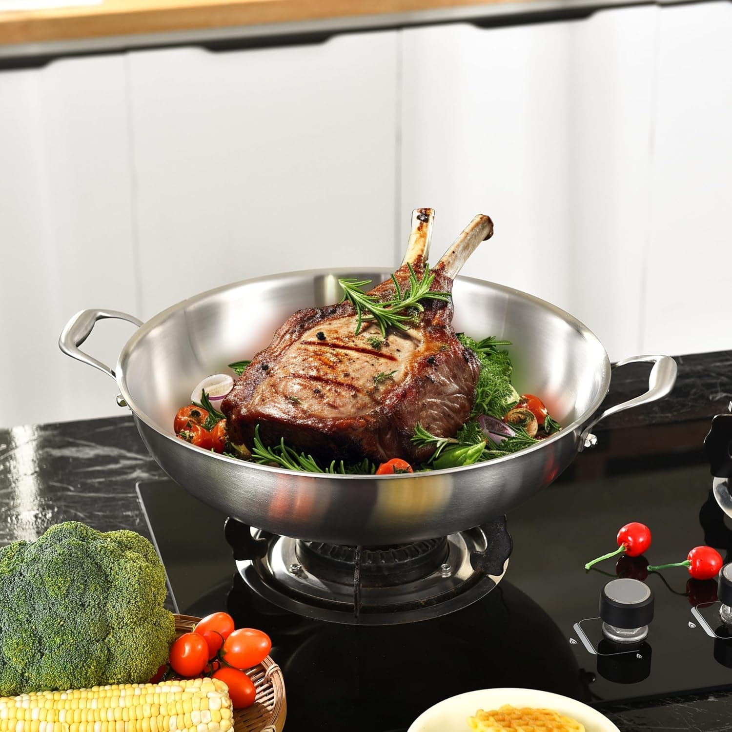 14-5-inch-stainless-steel-wok-with-steel-lid-jumbo-cooker-dual-handles-large-uncoated-tri-ply-stir-fry-pan-everyday-cooking-wok-for-induction-flat-bottom-pfoa-free-6-8-servings