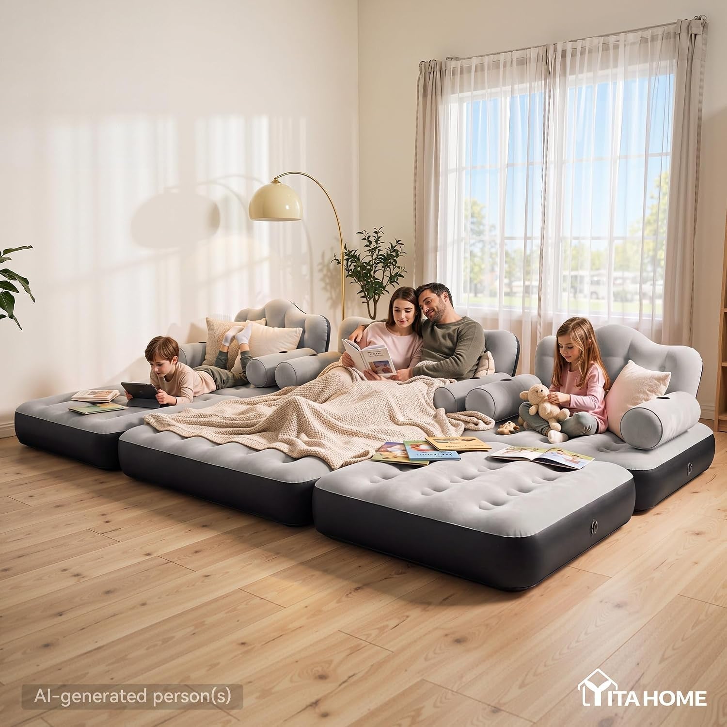 3-pc-air-sofa-bed-set-with-pump-queen-and-2-twin-gray