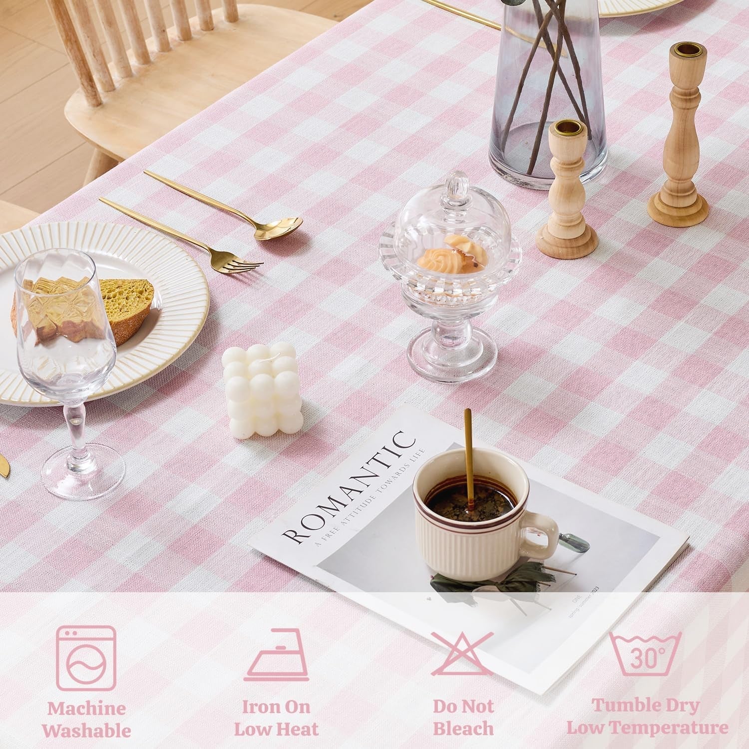 gingham-tablecloth-rectangle-cotton-linen-fabric-checkered-table-cloth-with-tassel-washable-wrinkle-free-buffalo-plaid-table-cover-for-birthday-party-picnic-outdoor-pink-55x75