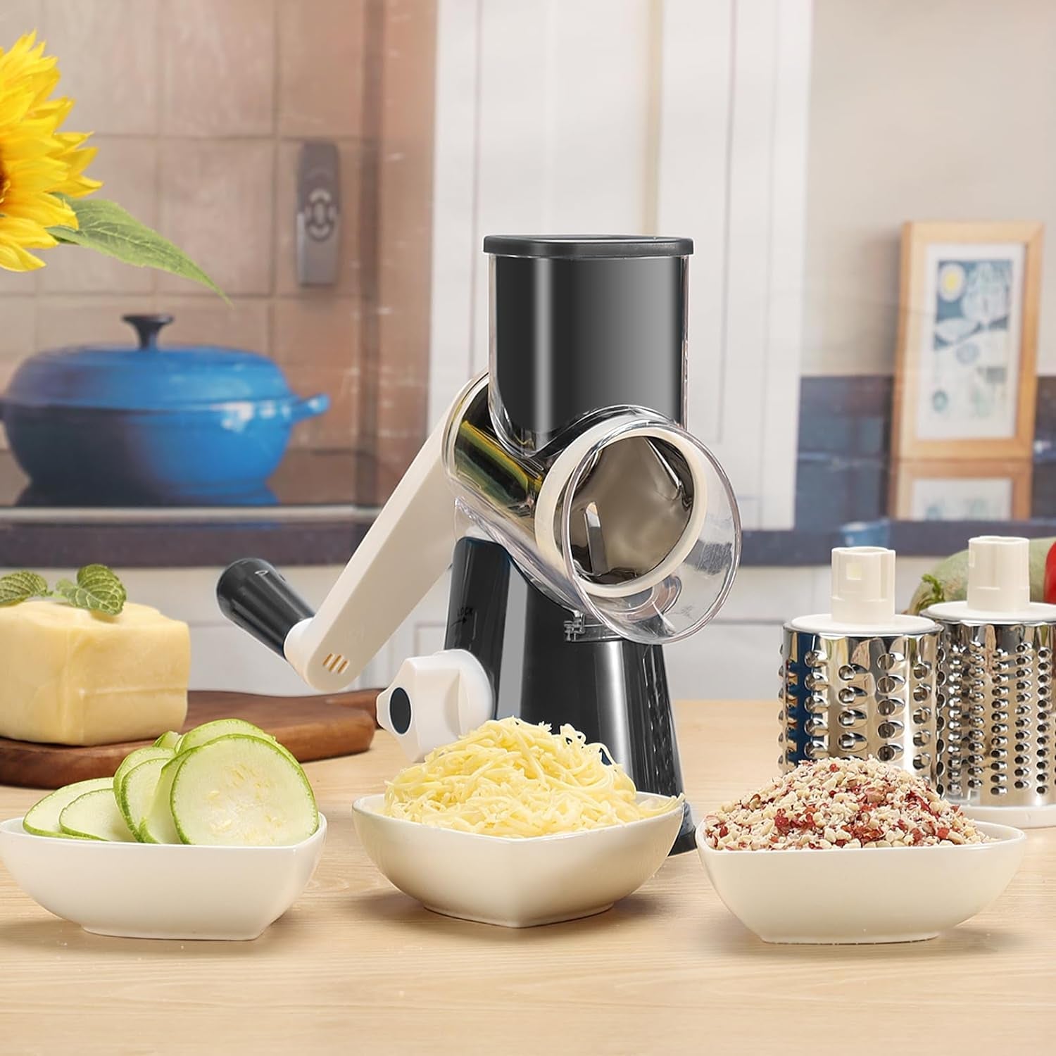 rotary-cheese-grater-hand-crank-cheese-shredder-black
