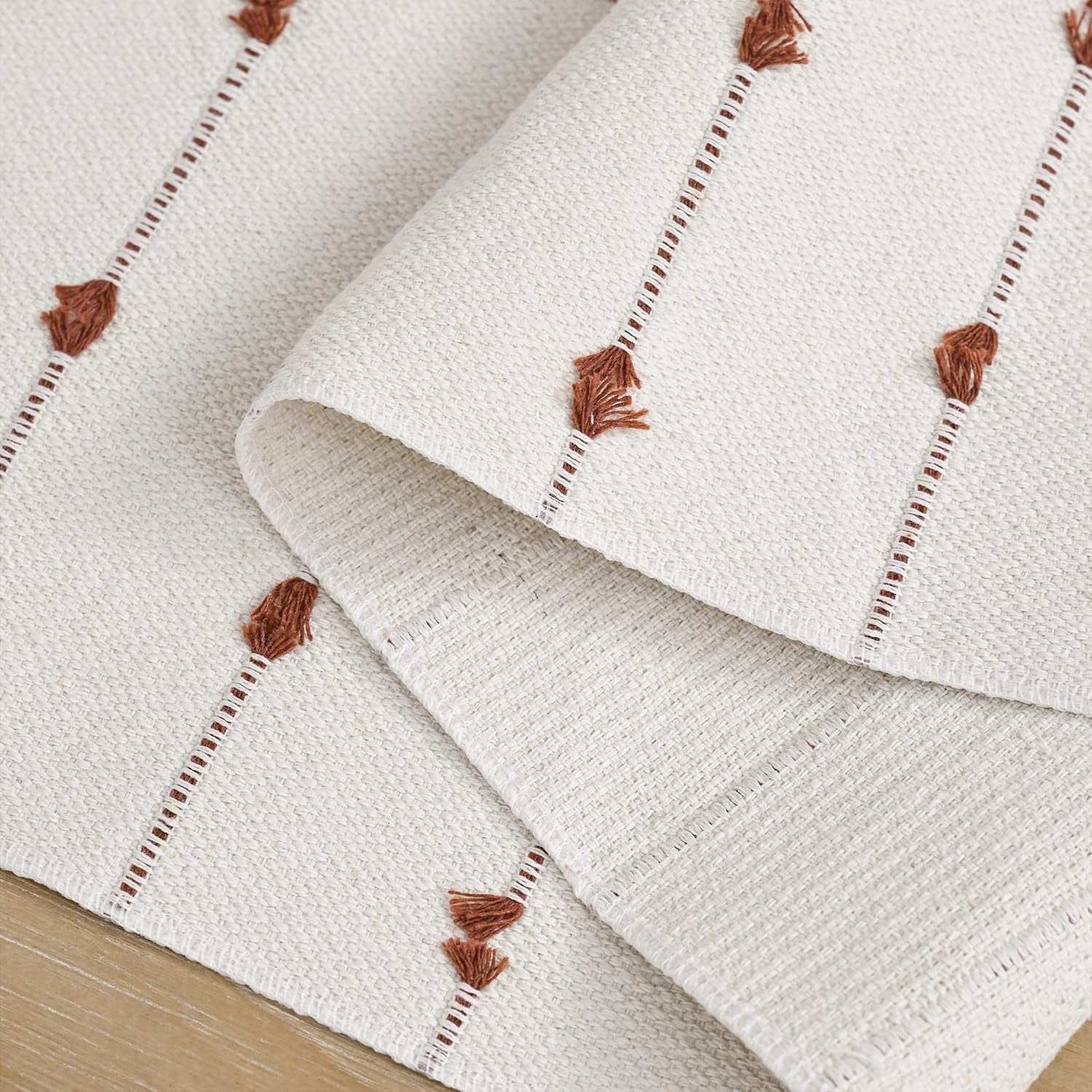 caramel-boho-farmhouse-cotton-woven-table-runner-seasonal-fall-kitchen-dining-table-decoration-for-home-party-decor-12x90-inch