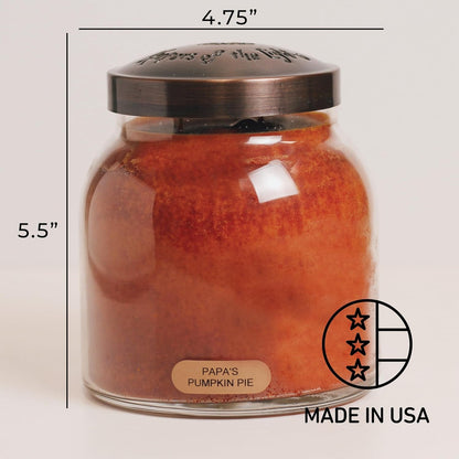 — Papa'S Pumpkin Pie - 34Oz Papa Scented Candle Jar with Lid - Keepers of the Light - 155 Hours of Burn Time, Gift for Women, Brown5