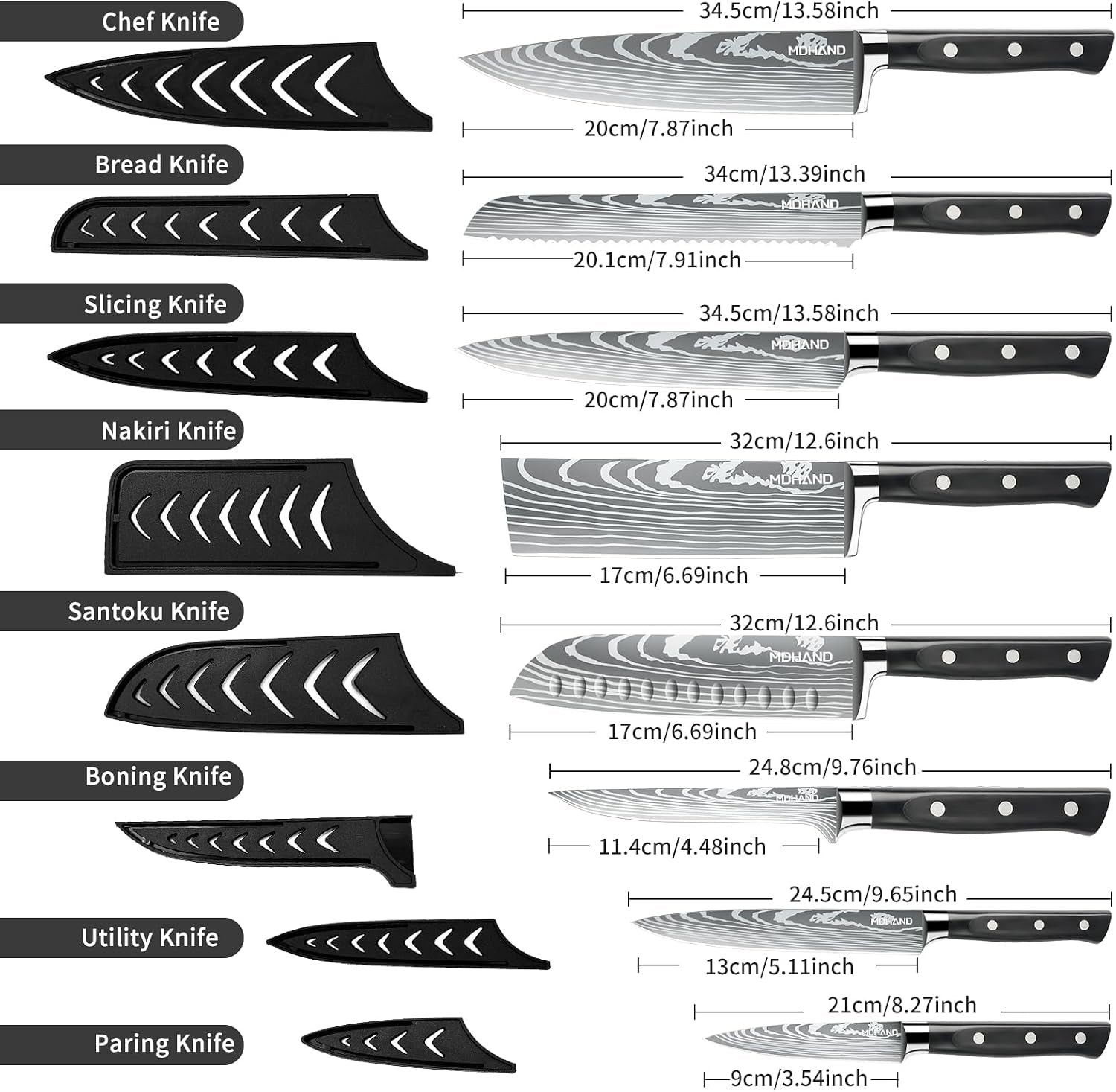 chef-knife-set-with-roll-bag-professional-knife-set-with-sharpener-high-carbon-stainless-steel-9pcs-kitchen-knife-set-forged-triple-rivet-handle-kitchen-home-cooking-dishwasher-safe-black