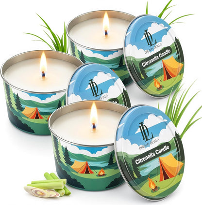 Citronella Candles Outdoor, Soy Wax 2.2 Oz 3 Pack1