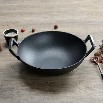 Cast Iron Wok with Lid (Wok with Lid 12 Inch) | Cast Iron Wok8