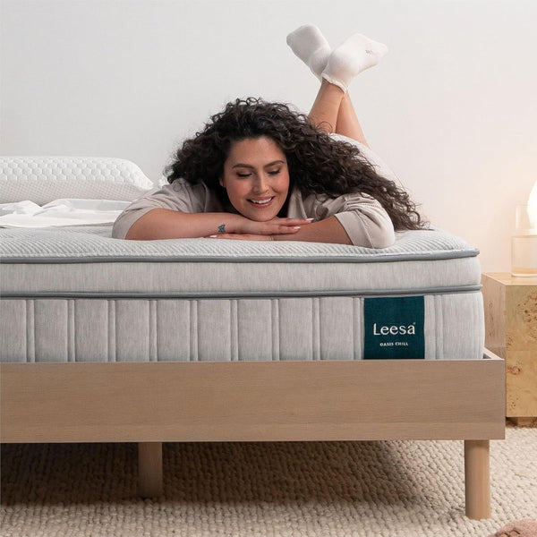 Leesa Oasis Chill 13.5" Hybrid Mattress, Cushion Firm, Queen/Certipur-Us Certified Foam /120-Night Trial1