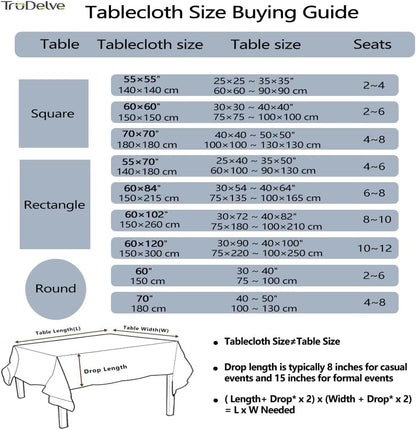 Square Tablecloth 70 X 70 Inch Blue Striped Boho Cloth Tablecloths Summer Outdoor Tablecloth for Picnic Table Cover (Blue,70"X70",Square)6