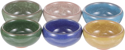 Essential Oil Bowl Set 6 Ceramic Mixing Bowls for Beauty Salon Spa Massage Oil Blending Facial Mask Mixing Smooth round Holder 2.36 X 2.36 X 1.18 In1