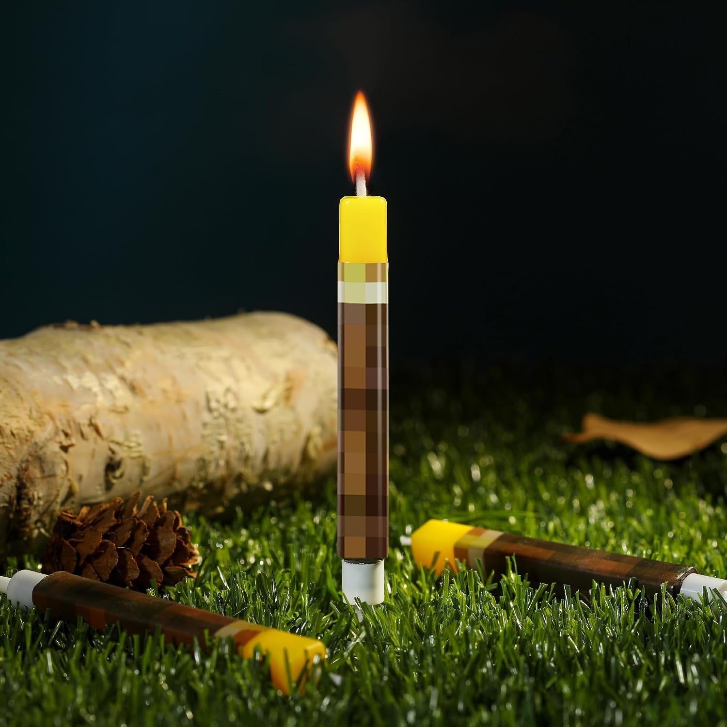 10-pieces-birthday-candles-for-miner-crafting-birthday-party-decorations-pixel-game-party-supplies-themed-mine-pixel
