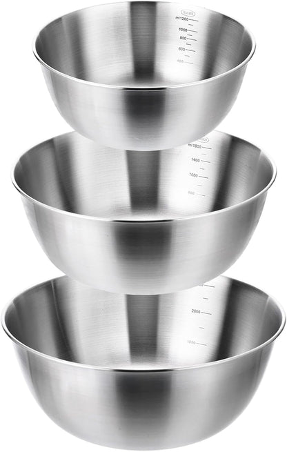 3 Pcs Stainless Steel Mixing Bowls Set, Metal Baking Bowls (1.5,2.2,3.4 Qt)1