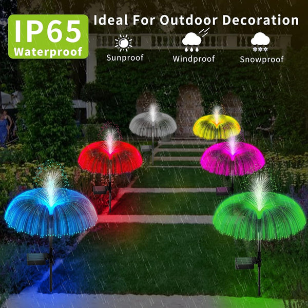 Solar Garden Lights Outdoor Decorative Waterproof, Solar Light for Outside, Yard Lights Solar Flower Decor for Patio Pathway Lawn Party Landscape Grave Decorations, 3 PCS6