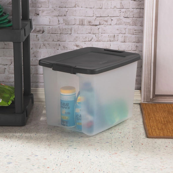 Shelftote, Clear Plastic Storage Bins, 50 Quart, 6-Pack2