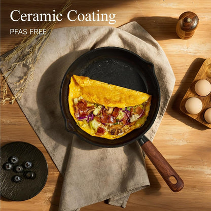 21Pcs Cookware Set Nonstick Pots and Pans Set, Ceramic Cookware Set Induction Cookware, Non Toxic Healthy Non Stick Kitchen Cooking Set, PFAS PTFE Free, Black3