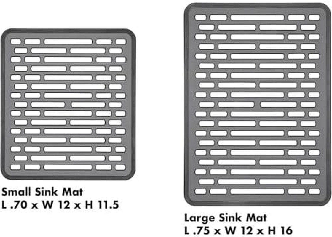 oxo-good-grips-small-kitchen-sink-mat-with-drain-holes-silicone-sink-mat-non-slip-rubber-sink-bottom-mat-protects-dishes-and-sink-kitchen-sink-protector-drain-holes-gray