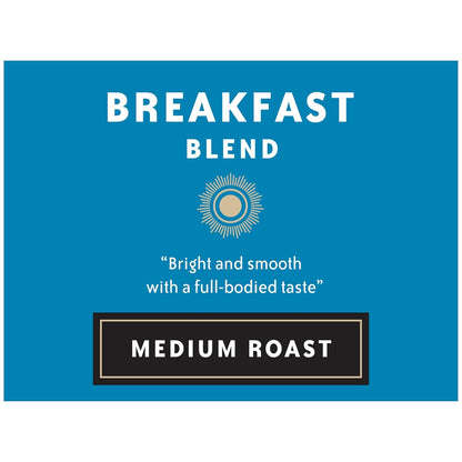 Breakfast Blend 72 Ounces Ground Coffee, Medium Roast, 12 Ounce Bag (Pack of 6)3
