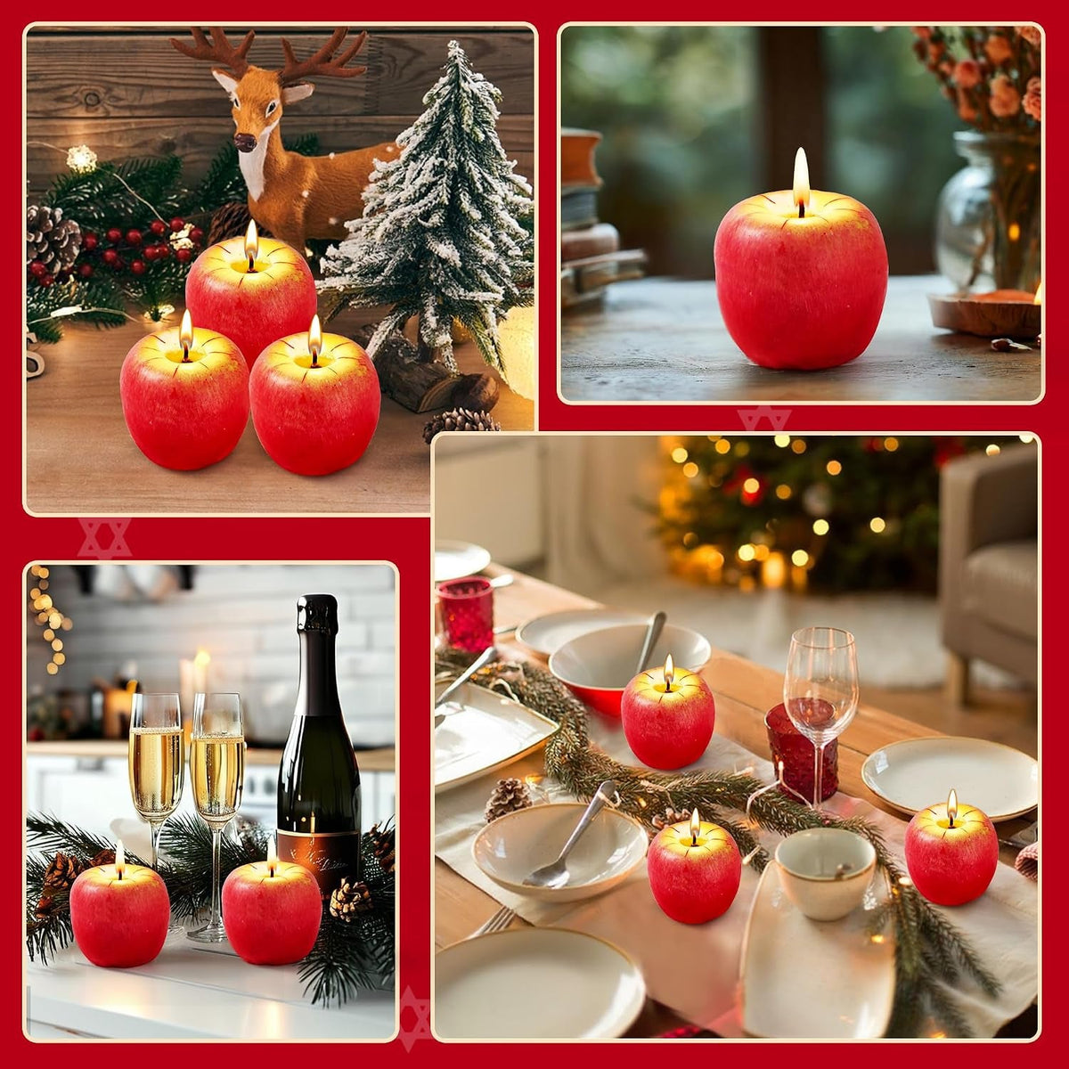 12pcs-rosh-hashanah-apple-shaped-candle-decoration-gifts-sets