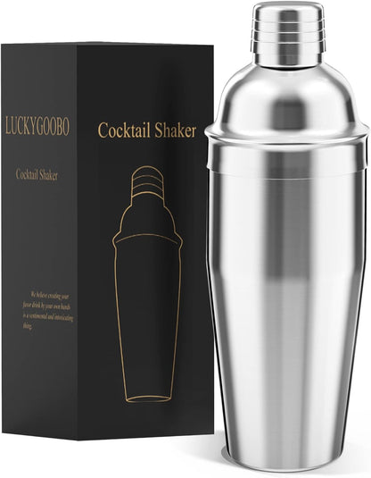 Cocktail Shaker,24Oz Martini Shaker,Drink Shaker Mixer | Built-In Strainer,Professional Stainless Steel Margarita Mixer,Bartender Kit Gifts.1