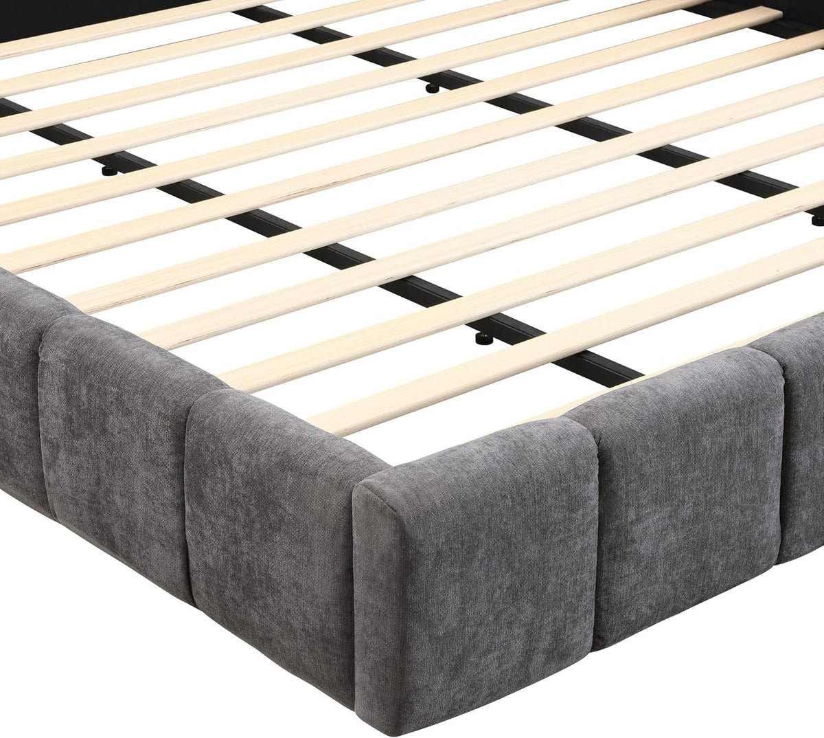 king-size-elegant-chenille-upholstered-platform-bed-with-thick-headboard-and-footboard-block-style-upholstery-grounded-bed-frame-gray