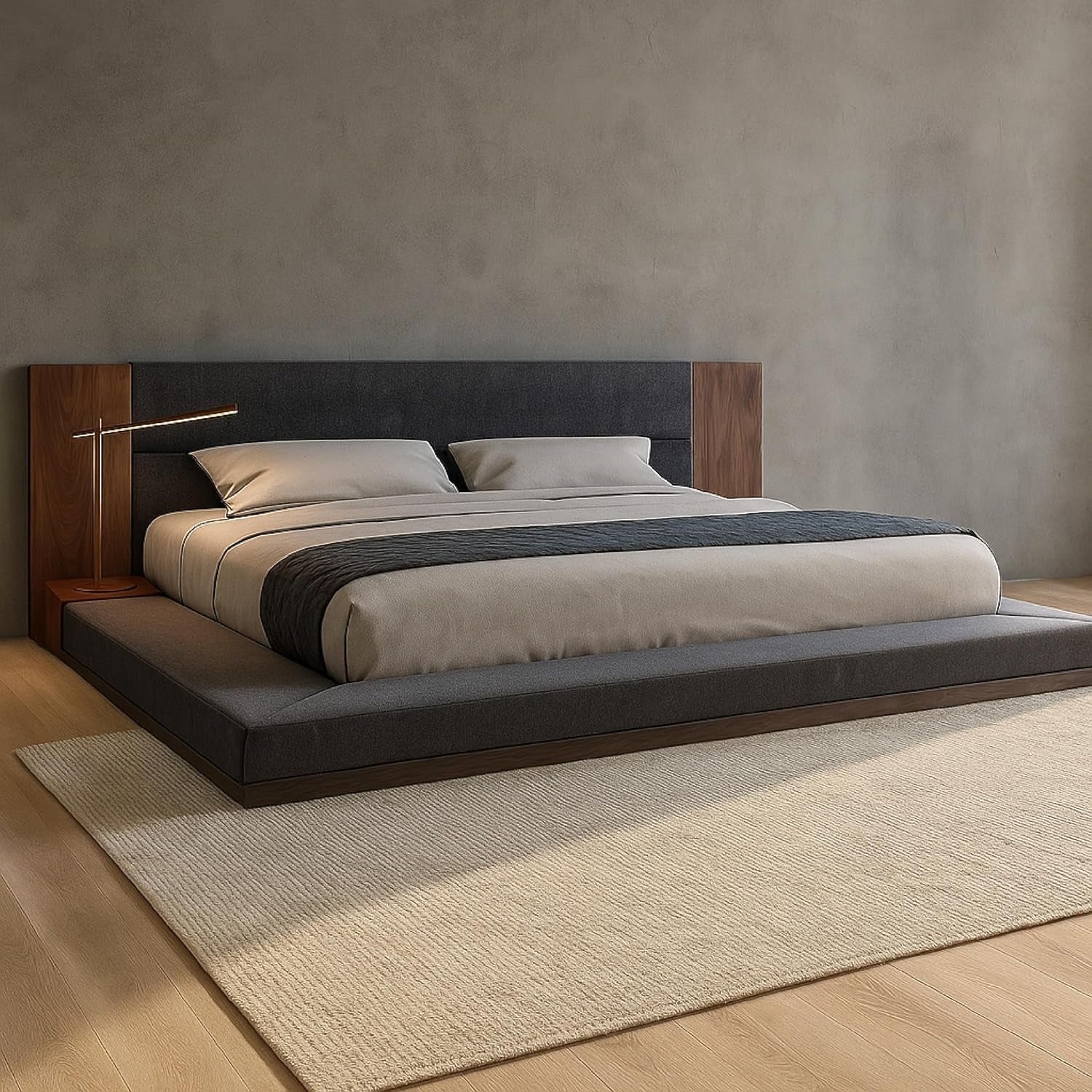 noe-zen-japanese-low-profile-queen-bed-w-nightstand-dark-gray-walnut