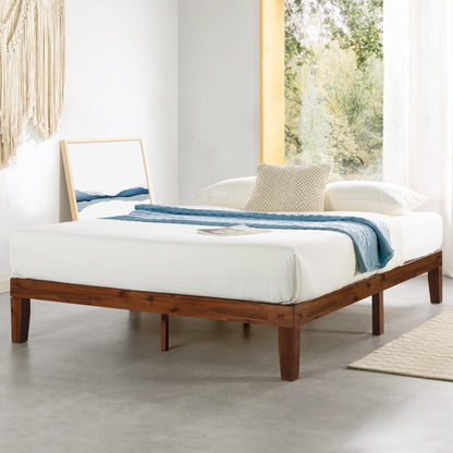 Naturalista Classic - 12 Inch Solid Wood Platform Bed with Wooden Slats, No Box Spring Needed, Easy Assembly, Queen, Espresso1