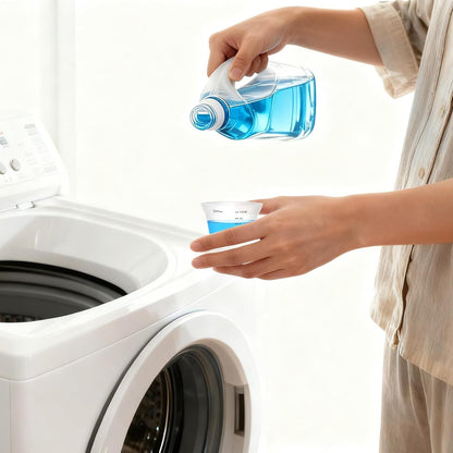 4 Pcs Silicone Laundry Measuring Cup 125Ml Reusable Liquid Measuring Cup Laundry Detergent Dispenser Cups with Scale, Washable No Leak for Home Hotel3