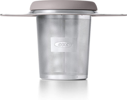 OXO Brew Tea Strainer Basket - Fine Mesh, Stainless Steel | for Loose Leaf Tea, Fits Mugs and Teapots, Stainless Steel, Dishwasher Safe, Tea Accessories7
