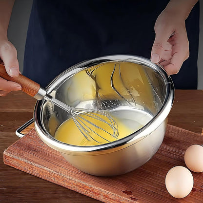 Stainless Steel Mixing Bowl, 23 Quart Salad Bowl, Metal Bowls, Stainless Steel Basin, Heavy Duty Deeper Edge Mirror Finish Dishwasher Safe Bowl8