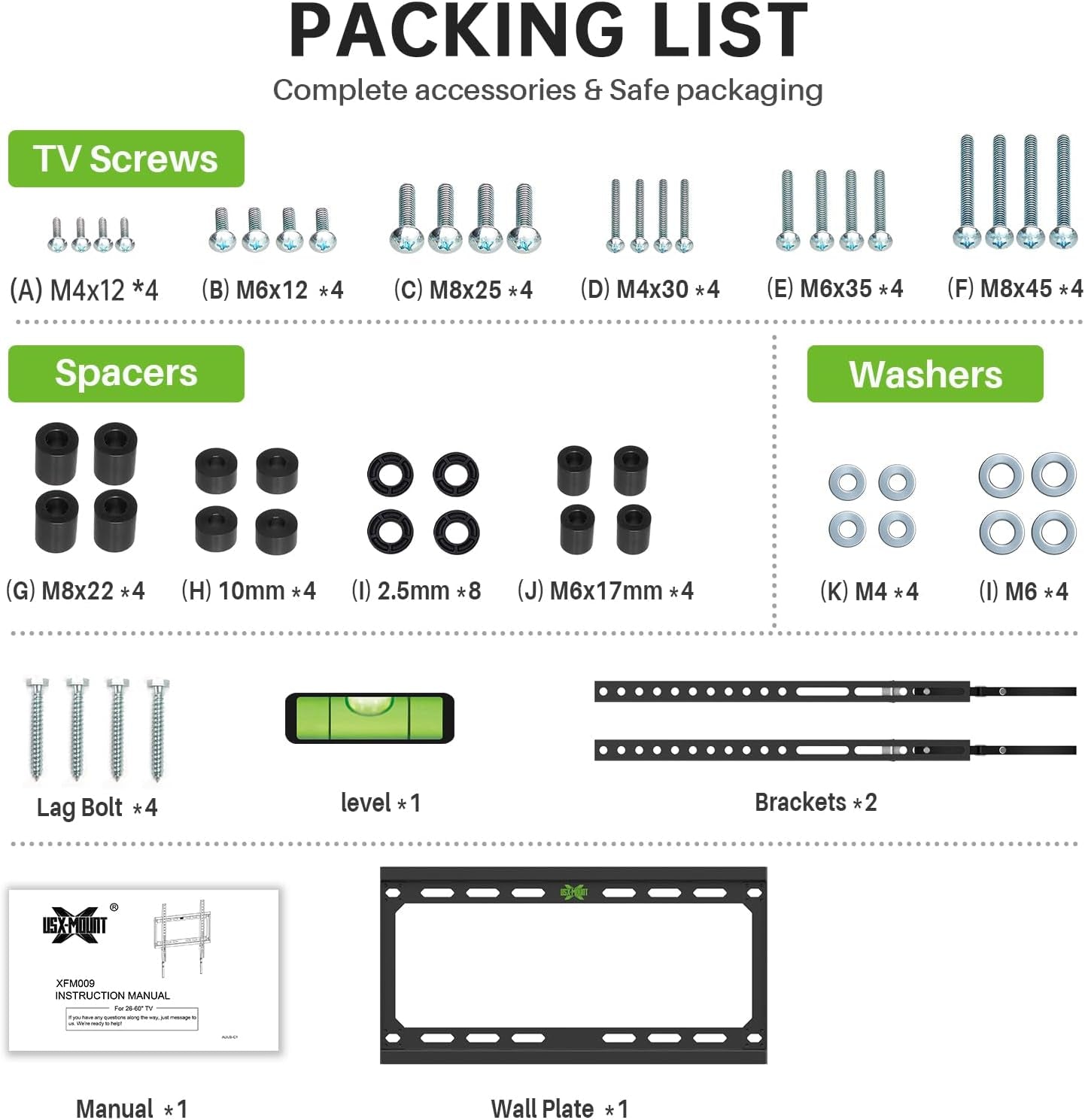 fixed-tv-wall-mount-with-low-profile-for-most-26-55-inch-led-lcd-and-flat-screen-tvs-tv-mount-bracket-with-vesa-up-to-400x400mm-and-weight-capacity-99lbs-and-space-saving-tv-bracket