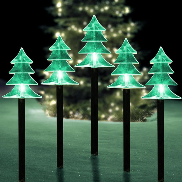 Christmas Decorations Outdoor, Solar Tree Pathway Lights, 5 PCS1