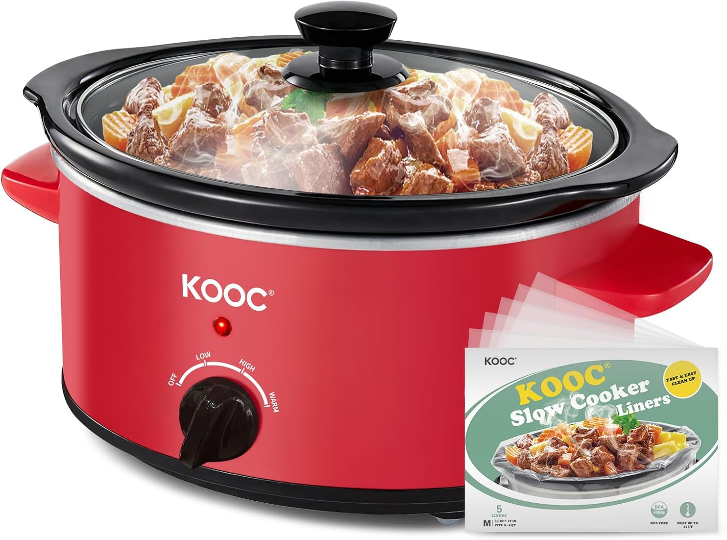 4-quart-slow-cooker-3-cooking-settings-dishwasher-safe-ceramic-crock-lid-free-pot-liners-included-red-ellipse-pot