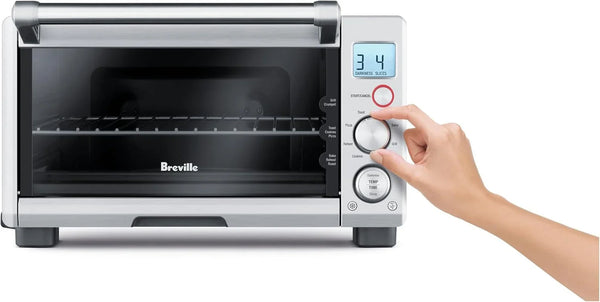 Breville BOV650XL Compact Smart Oven, Brushed Stainless Steel | Evenly Bake, Toast, Broil and More with This Versatile Small Countertop Oven and Toaster Offering 8 Cooking Functions2
