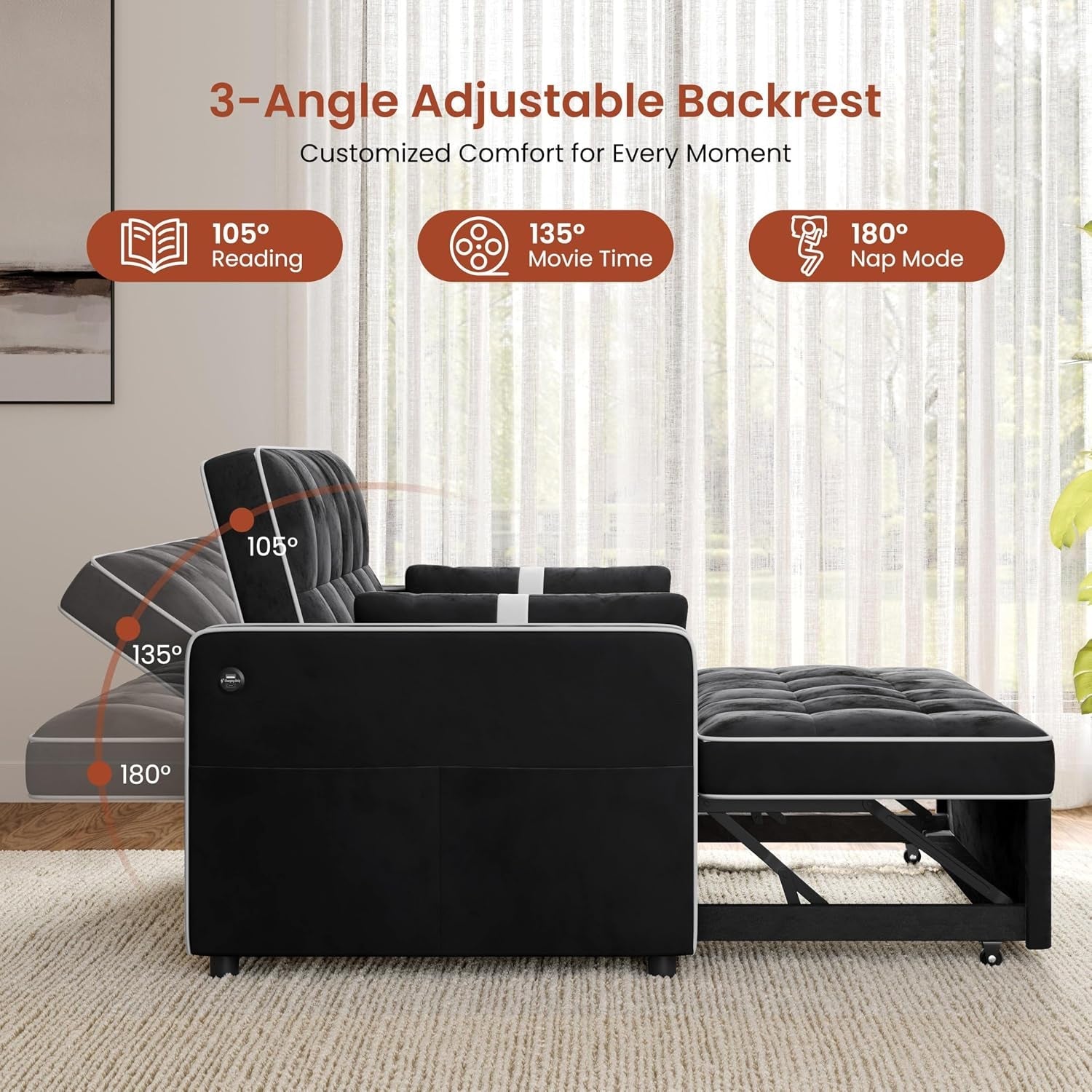 3-in-1-sofa-bed-convertible-sleeper-sofa-with-usb-ports-black